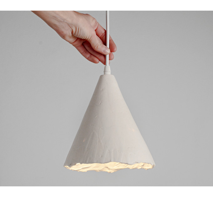Handmade ceramic pendant lamp for modern and rustic Interiors